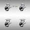 Service Caster 4 Inch SS Glass Filled Nylon Caster Set with Roll Bearings 4 Brake 2 Swivel Lock SCC-SS30S420-GFNR-TLB-BSL-2-TLB-2 - alternate 1